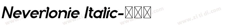 Neverlonie Italic字体转换